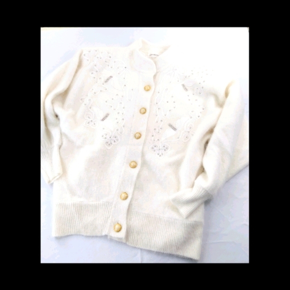 NWT Vintage Creatore Angora/lambs wool Sweater M - Picture 4 of 10